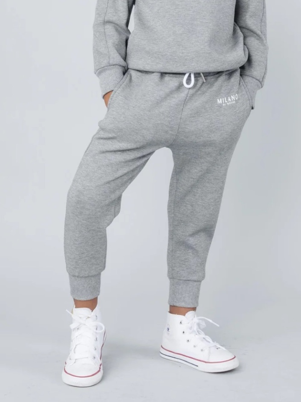 MILANO DI ROUGE Lux Kids Signature Sweatpants 2T Grey 9011